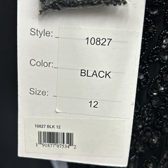 Mac Duggal 10827 NWT HAND BEADED FLOUNCE SLEEVE MIDI DRESS - Picture 10 of 14